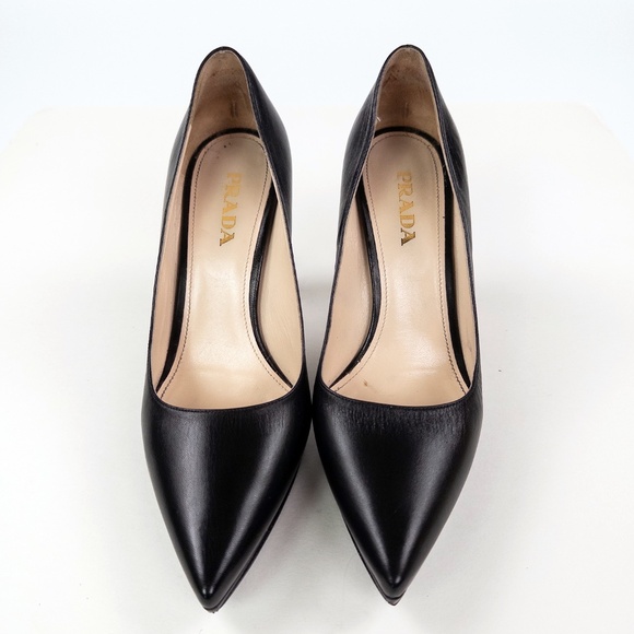 Prada Vitello Lux 3 Platform Pumps Heels - Picture 3 of 8